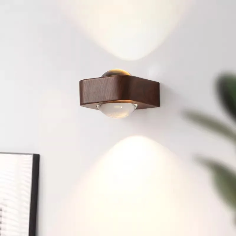 

Vintage bedroom wabi wind living room background wall light