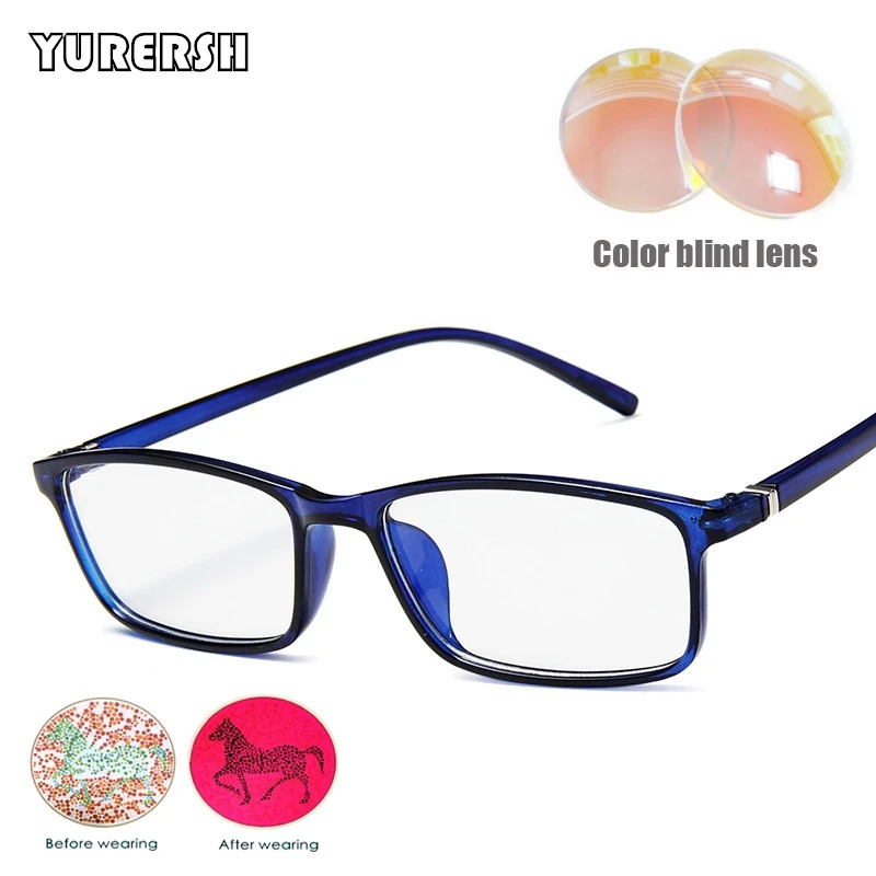 YURERSH Colorblind Glasses for Men Custom Myopia Red-green Colorblindness Color Weakness Coating Lenses Spectacles For Driving