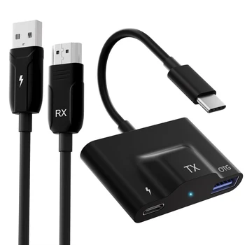 Kablosuz USB C - HDMI verici ve alıcı Adaptörü/Kablosuz ekran adaptörü Genişletici TV iPhone 15/Macbook için uygundur