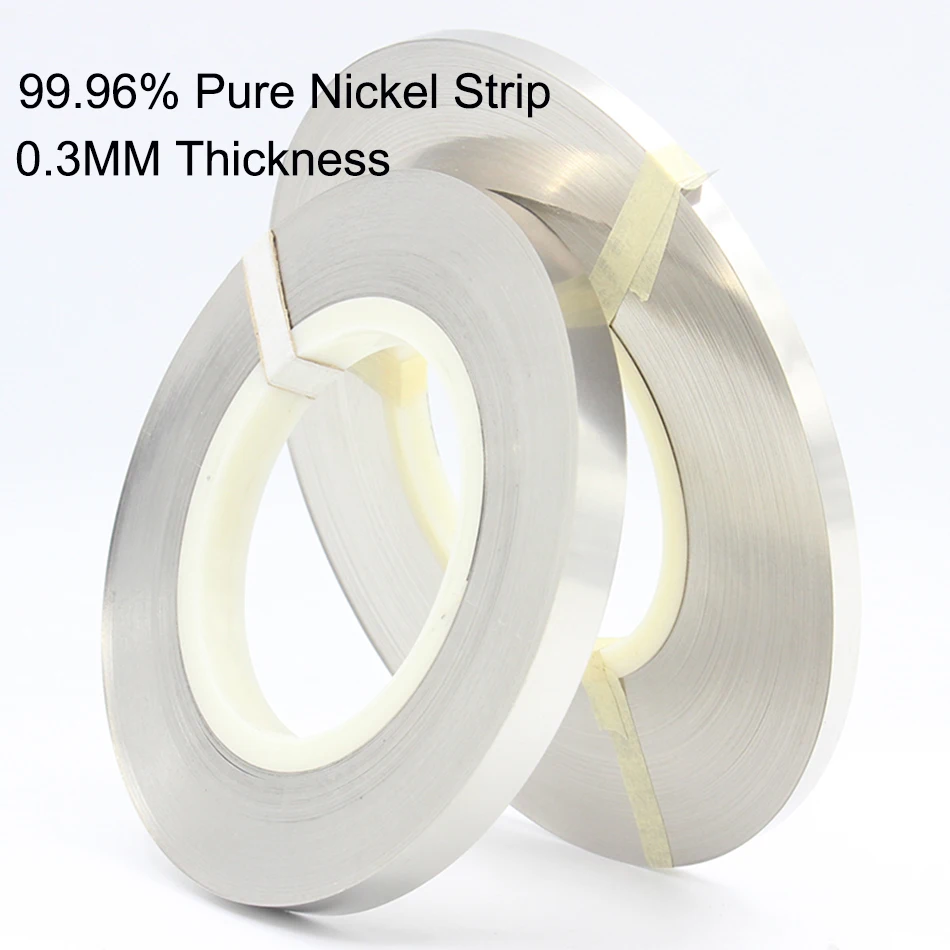 

1KG 0.3MM Pure Nickel Strip 99.96% For Li 18650 Battery Spot Welding Machine Welder Equipment Nickel Belt For Battery Packs