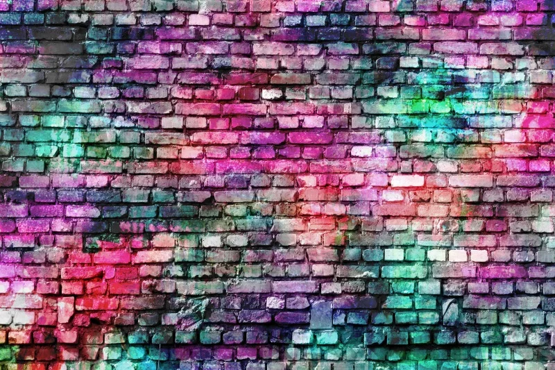 Graffiti Brick Wall Birthday Photography Backdrops Baby Shower Colorful Urban Street Art Background Photo Booth Props Party