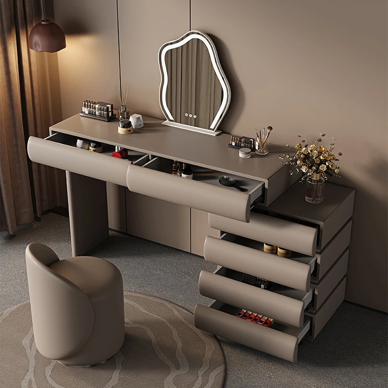 

Dresser Retractable, leather veneer dresser