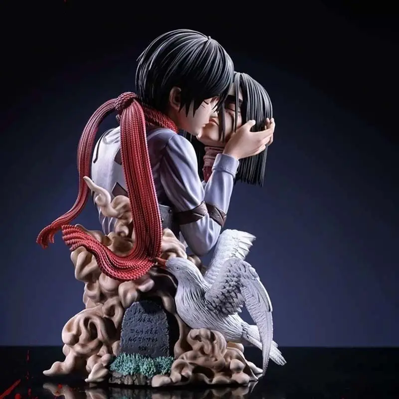 

New Attack On Titan Figures Mikasa·Ackerman Figure Eren Action Figurine Eren Jaeger Models Pvc Gk Statue Collectible Toys Doll