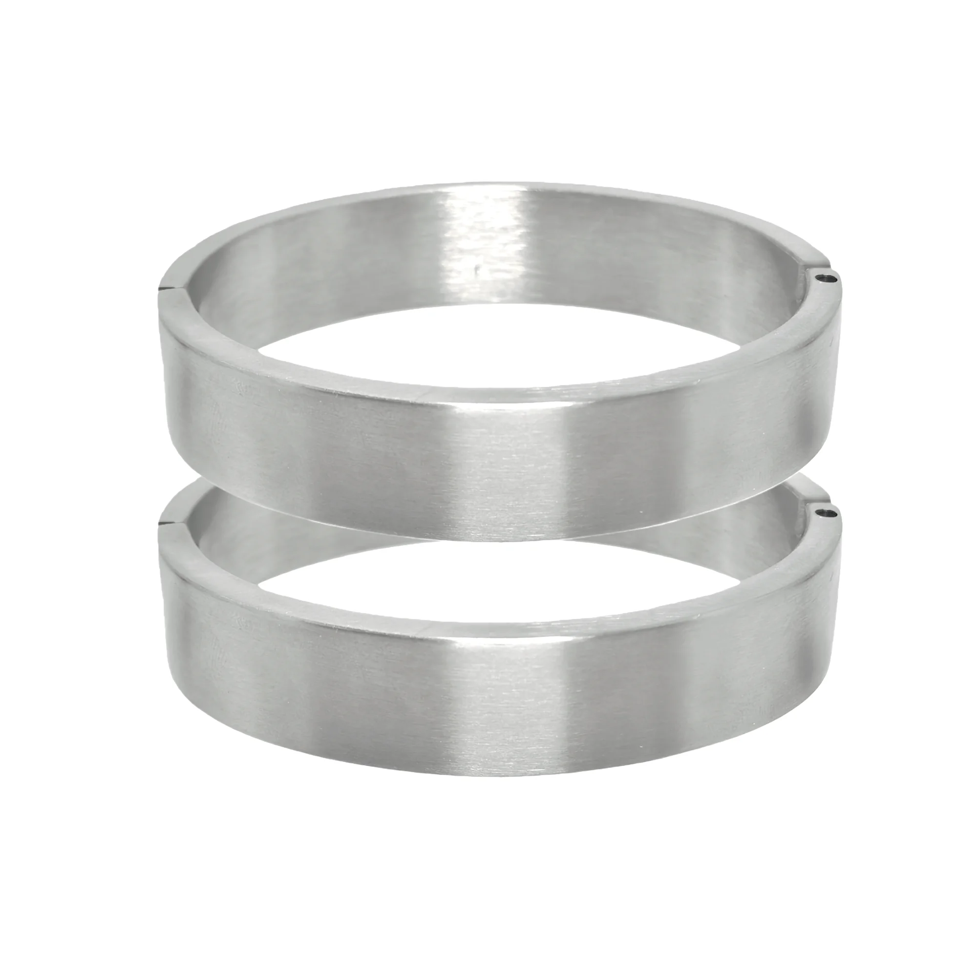 

Brushed stainless steel wrist and ankle cuffs bangle bracelet fashion jewelry