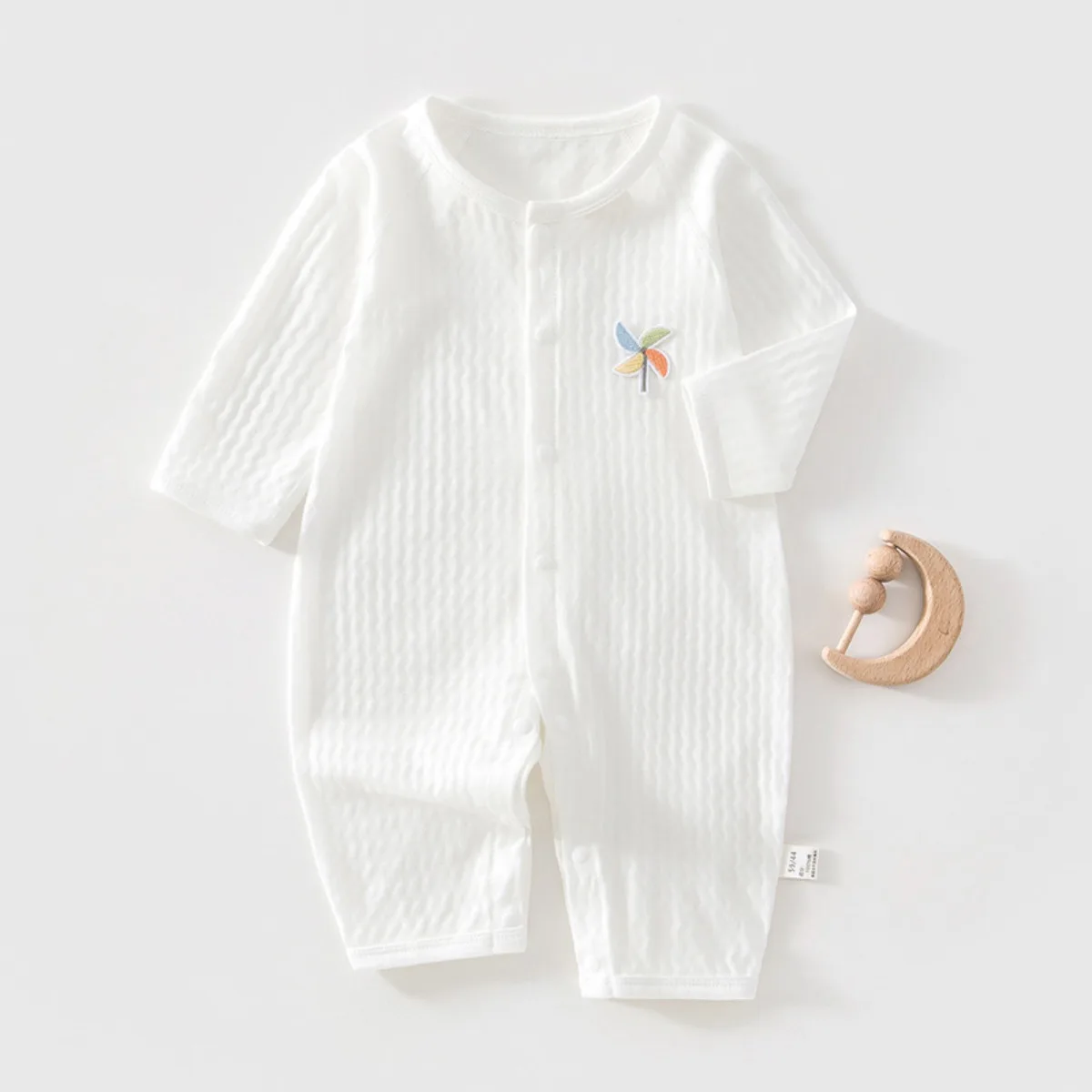0-18M Toddler Pure Cotton Long Sleeve Jumpsuit Baby Boy Girl Summer Lightweigt Breathable Onesie Infant Outdoor Boneless Romper