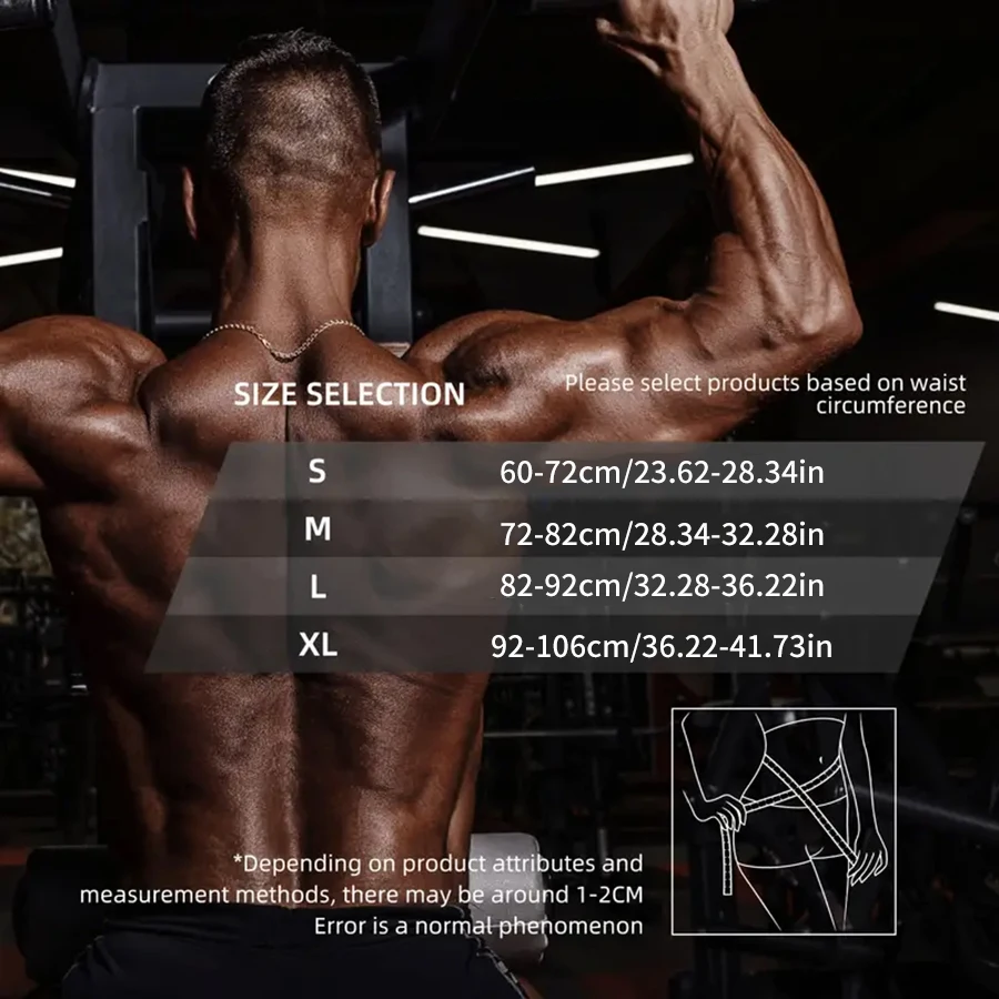 Schutzausrüstung Gewichtheben Taillenschutz für Männer Bodybuilding-Gürtel, Fitness-Gürtel, Professioneller Sportschutzgürtel – Detail 1