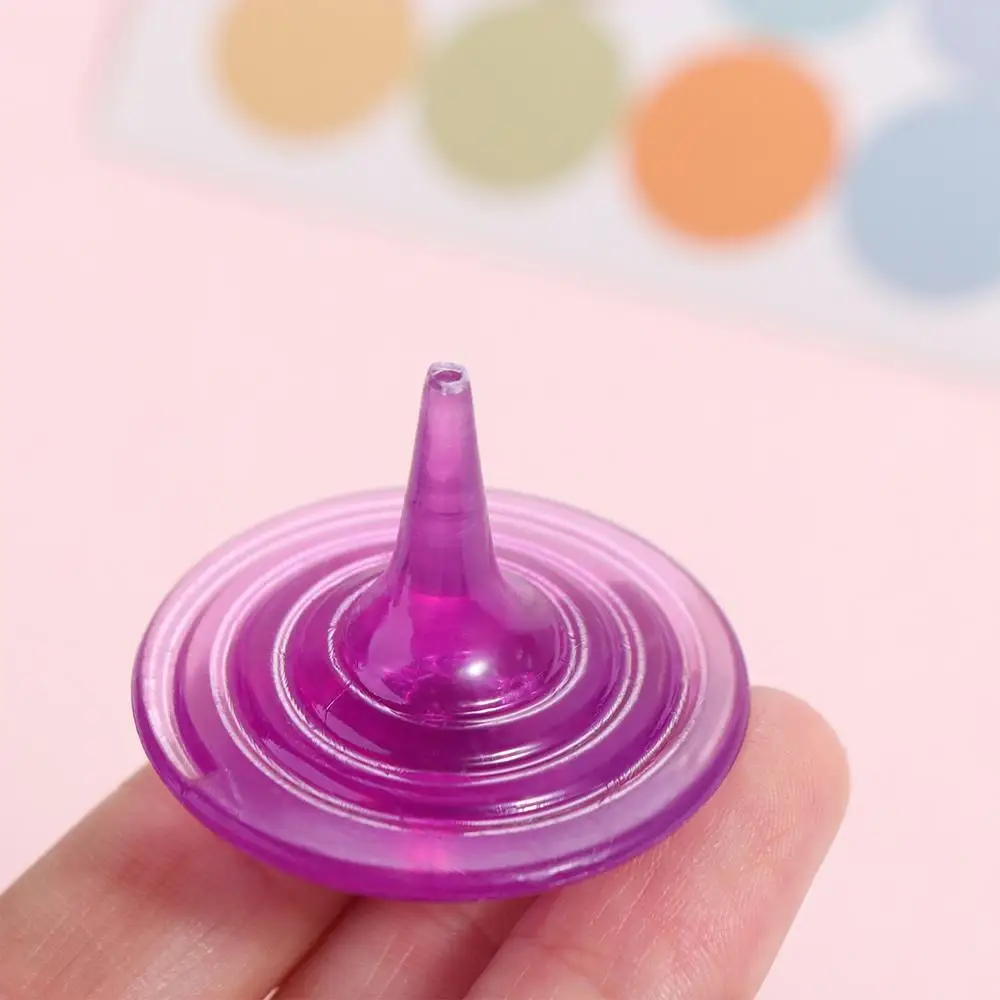 Gyroscope rotatif interactif éducatif en acrylique coloré et amusant, toupie de sécurité faite à la main, cadeaux