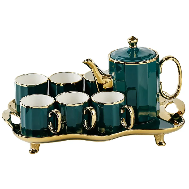 Tea set 2023 new light luxury tea cup household living room hospitality water set