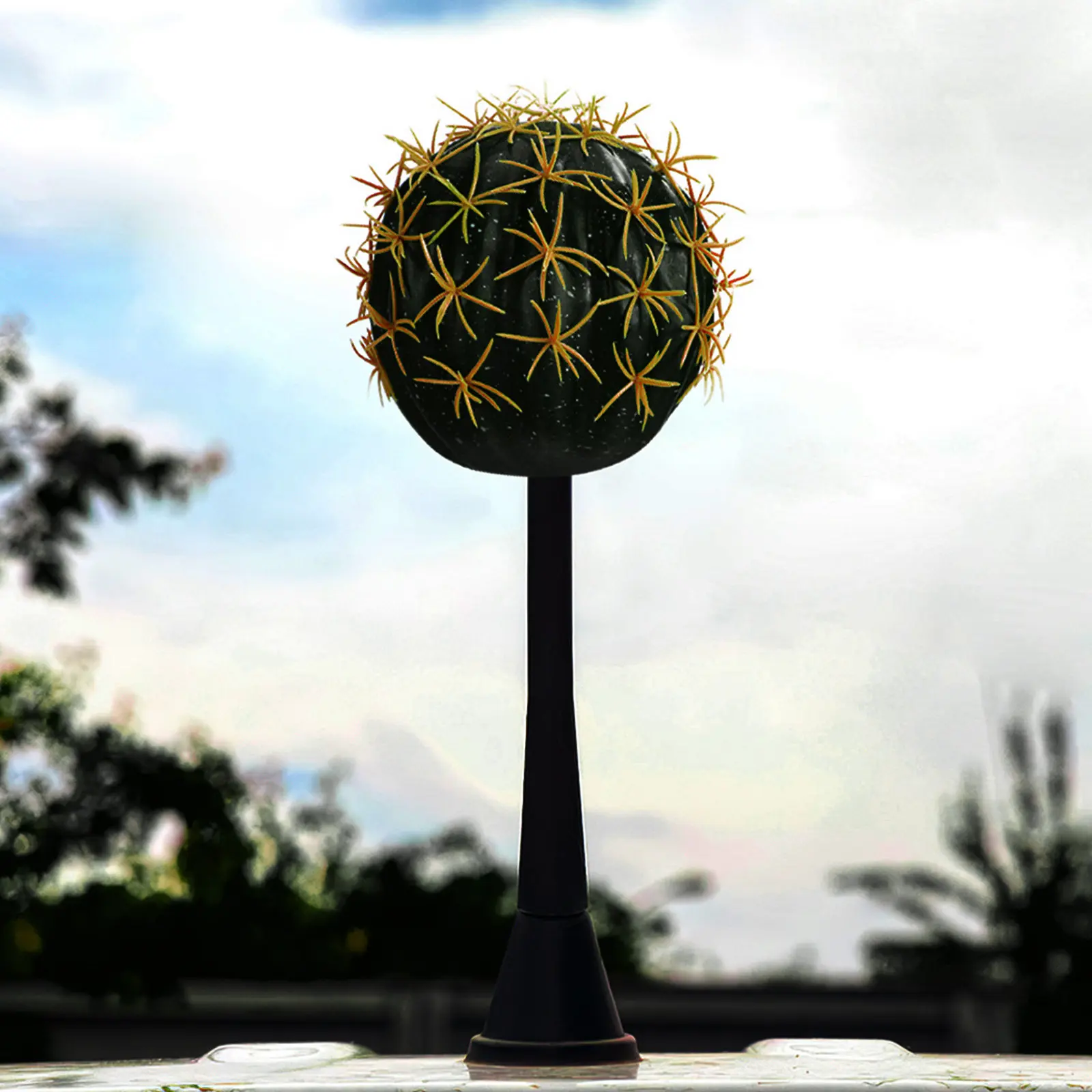 2Pcs Adorable Cactus-Shaped Antenna Balls for Car Roof and Rearview Mirror Easy Install Car Decoration Exterior Auto Antenna