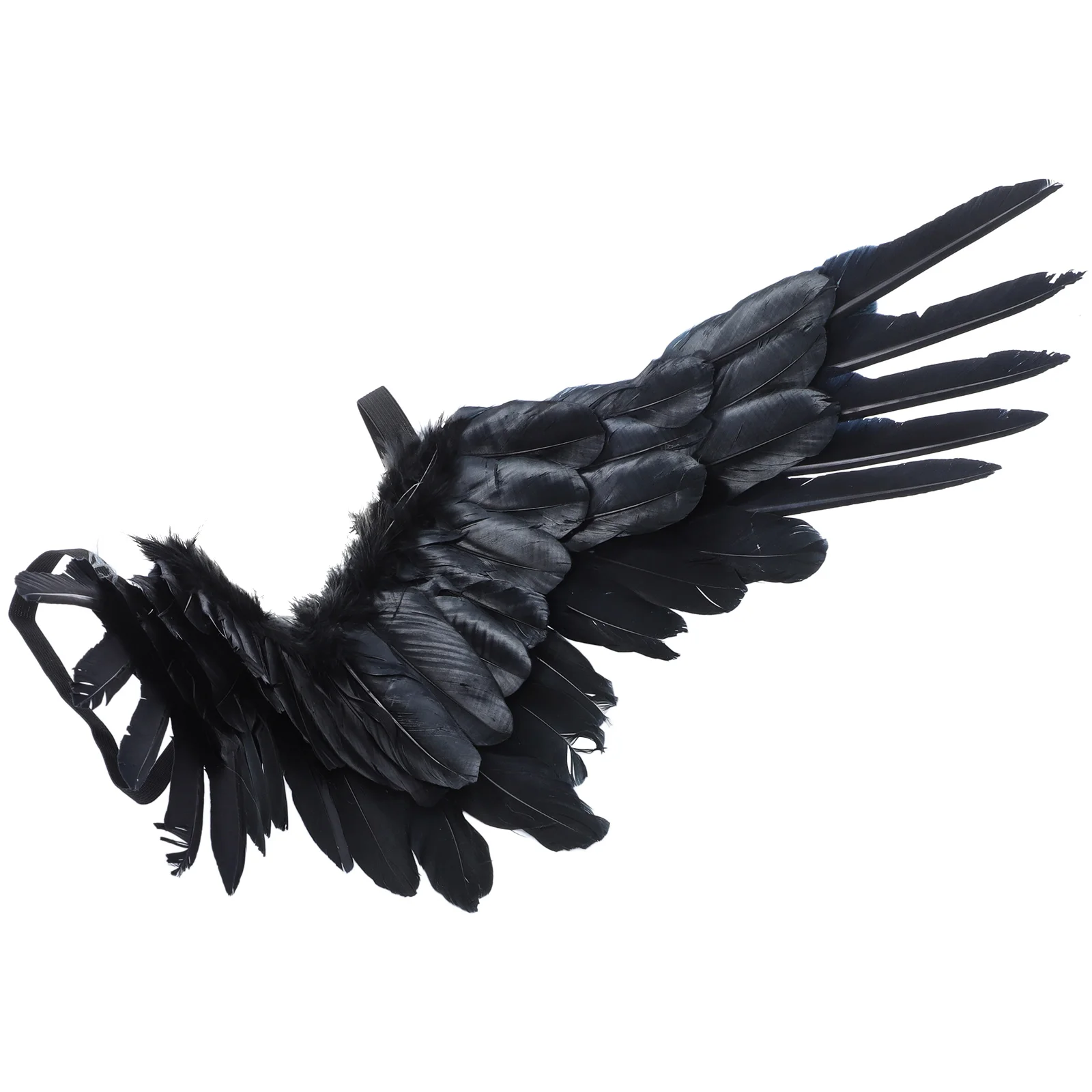 Black Halloween Cosplay Performance Prop Decoration Elastic Swallows Wings for Kids Children