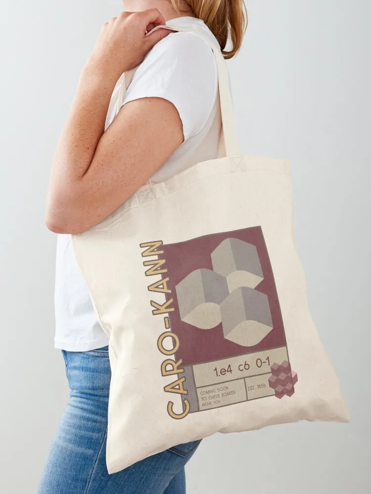 

Chess Caro-Kann Tote Bag Women's handbag shopper bags personalized tote Women's beach bags