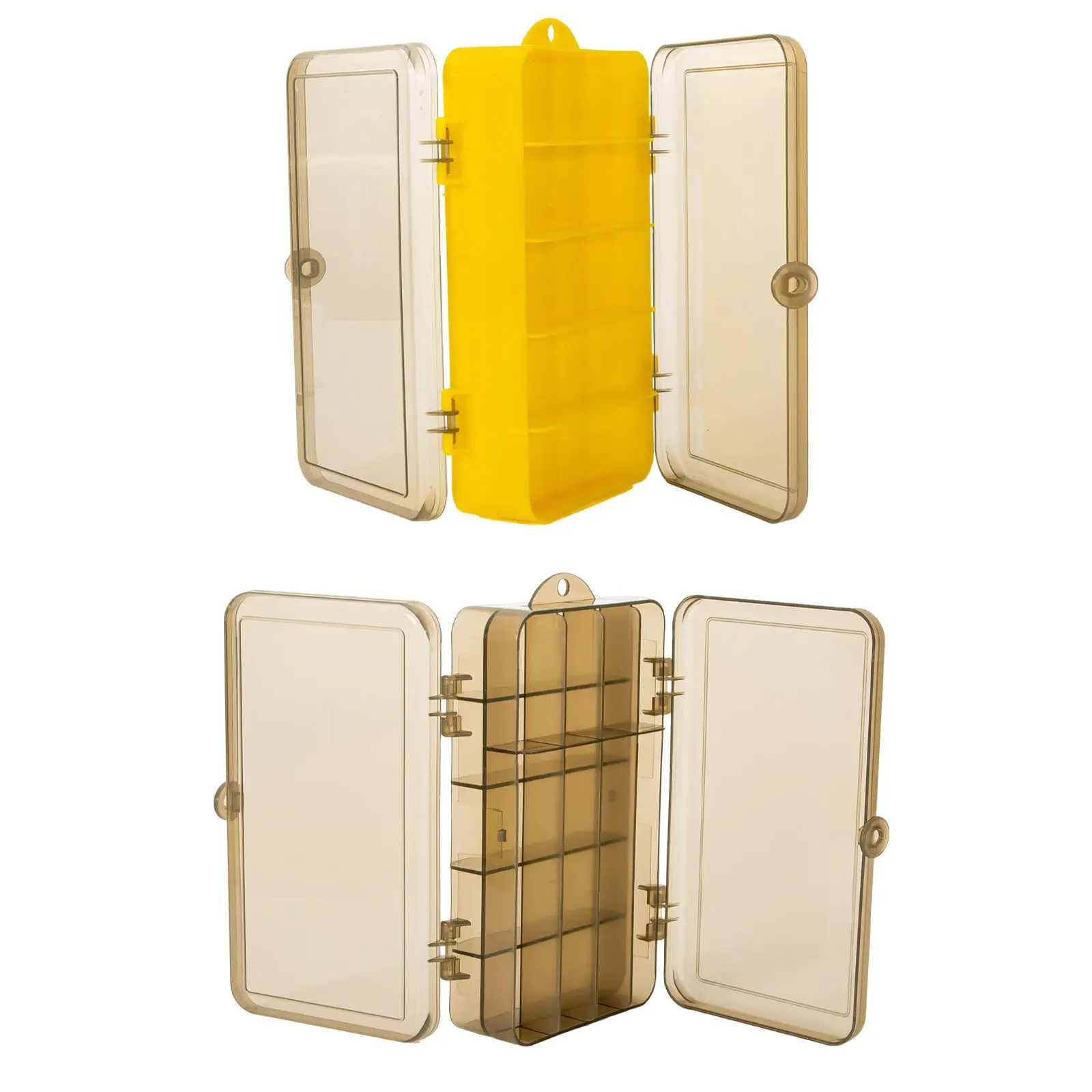 

Fishing Tackle Box storage Case Transparent with Dividers Fishing set Holder Durable for Display Bass Fishing