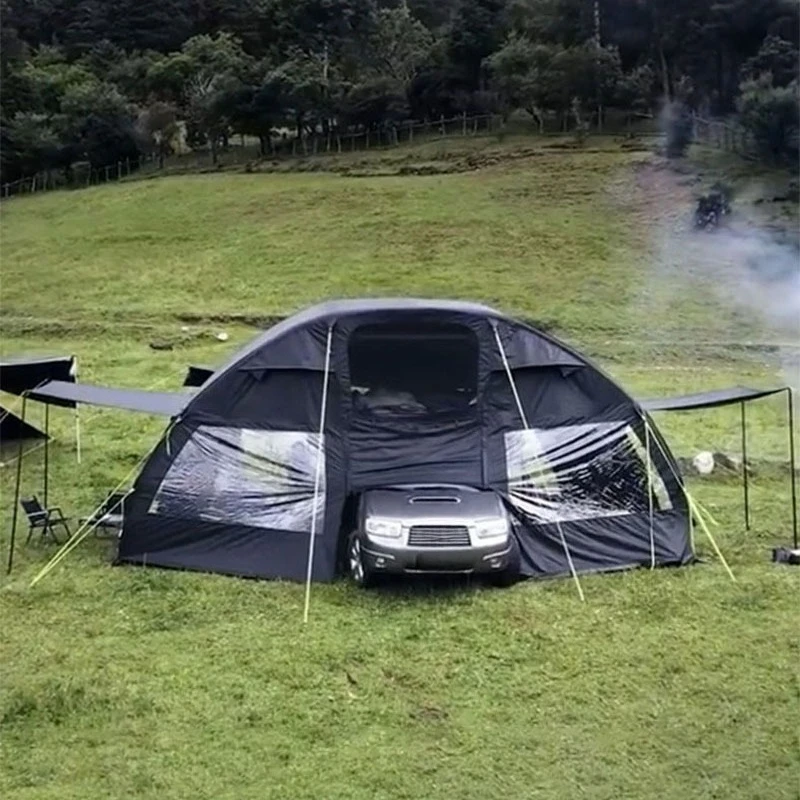 Air tent Outdoor multi-person thickened rainproof camping tent Large family off-ground tent