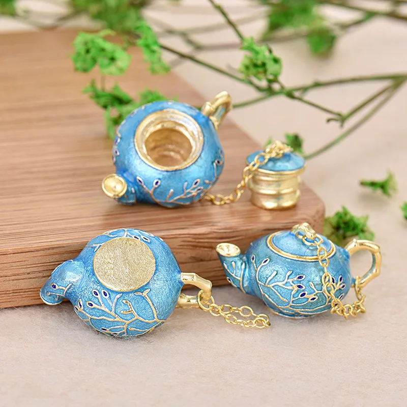 

Buyee 925 Sterling Silver Female Male Big Pendant Chain Teapot Necklace for Women Men Fashion Unique Punk Fine Jewelry Chain