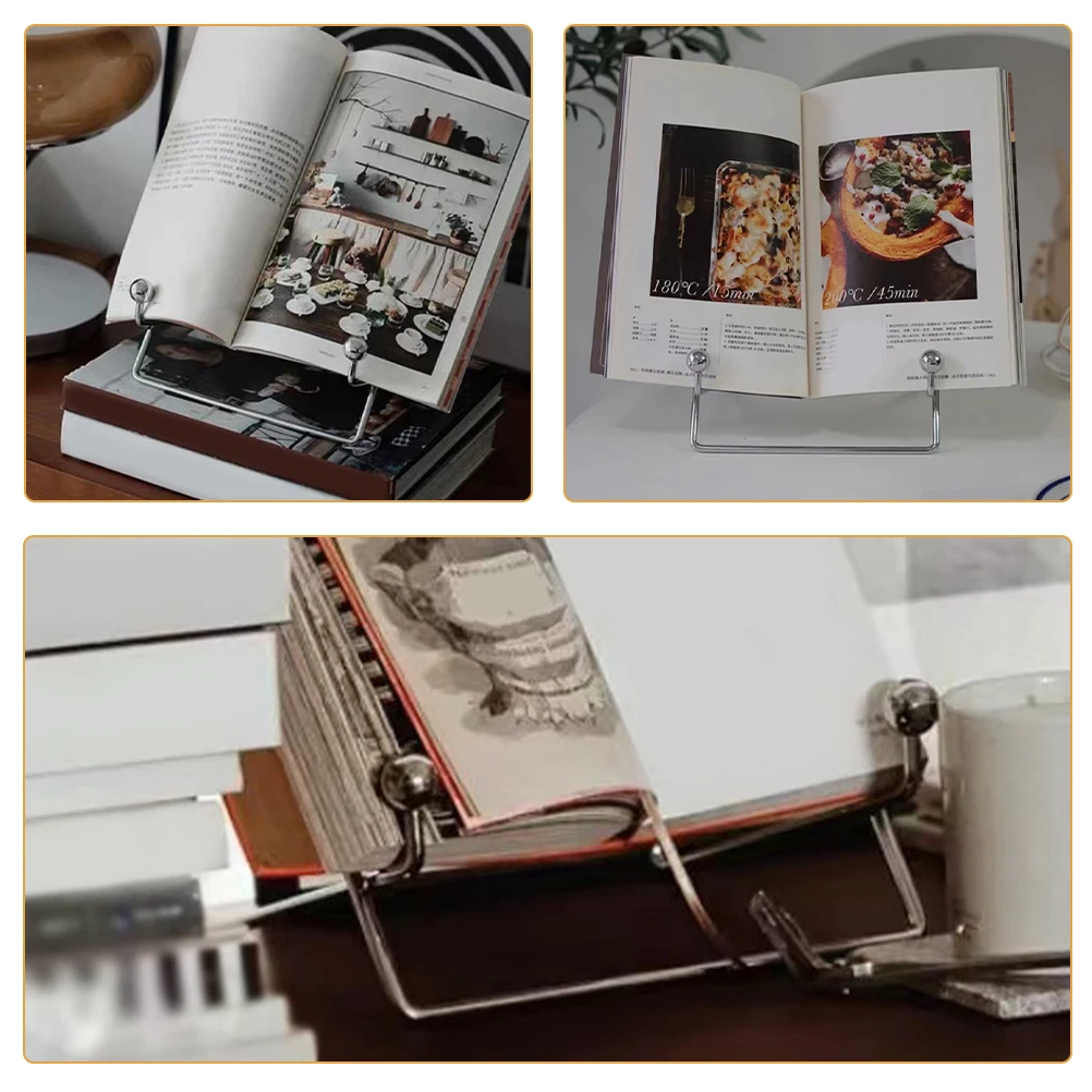 

Multi-Functional Iron Display Stand Storage Rack For Photo Frames Books Plates Decorative Stand Easel Picture Holder Small Metal