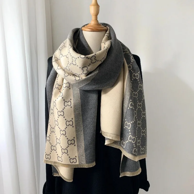 2026 Autumn and Winter New European and American Warm Scarf Women Long Style Air-conditioned Room Shawl Fashion Thickened