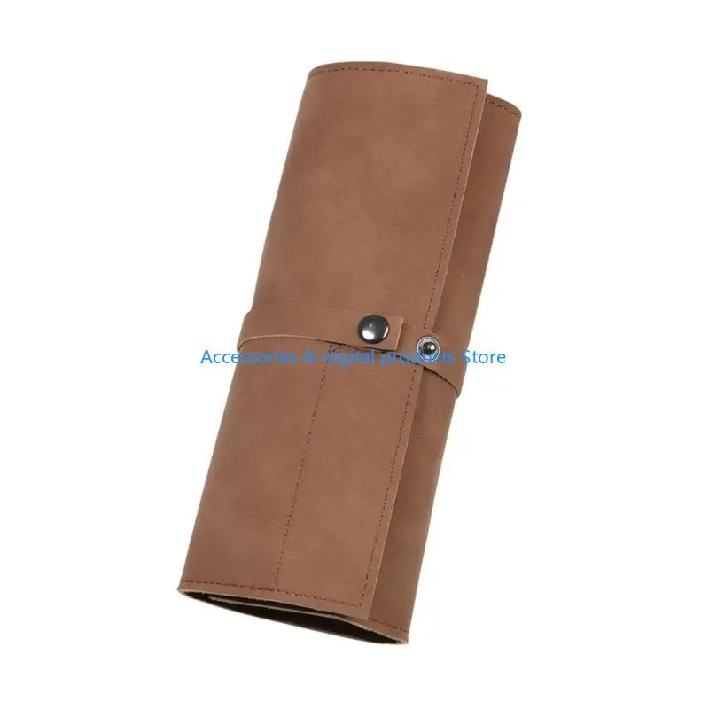 77JD Sophisticated Watch Band Storage Bag Carrying Case for Watches, Travel Case Watchband Organizers with Waxed Canvas Roll