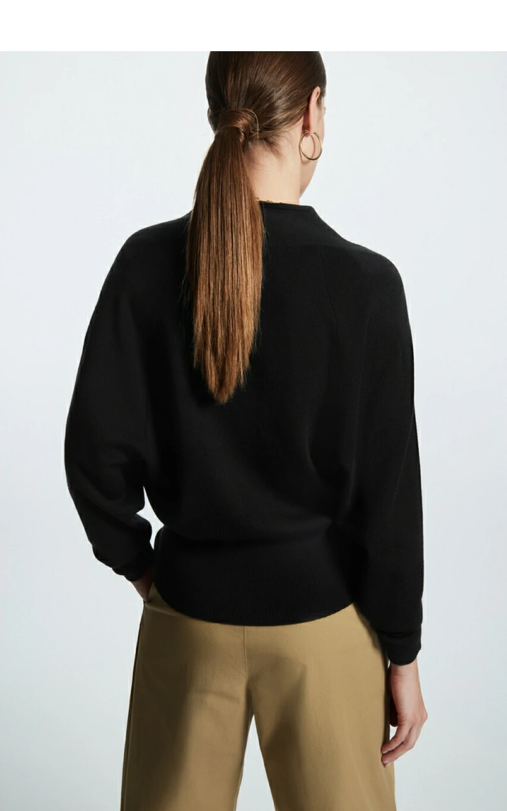 Ethereal MD 2025 cos ربيع جديد نمط السيدات المألوف وغير رسمي القياسية الخامس الرقبة الصوف مزيج سترة محبوكة