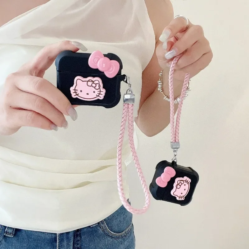 Pokrowiec ochronny na słuchawki AirPods 1 2 3 Pro Pro 2 Apple Earphone Cute Cartoon Sanrio Hello Kitty