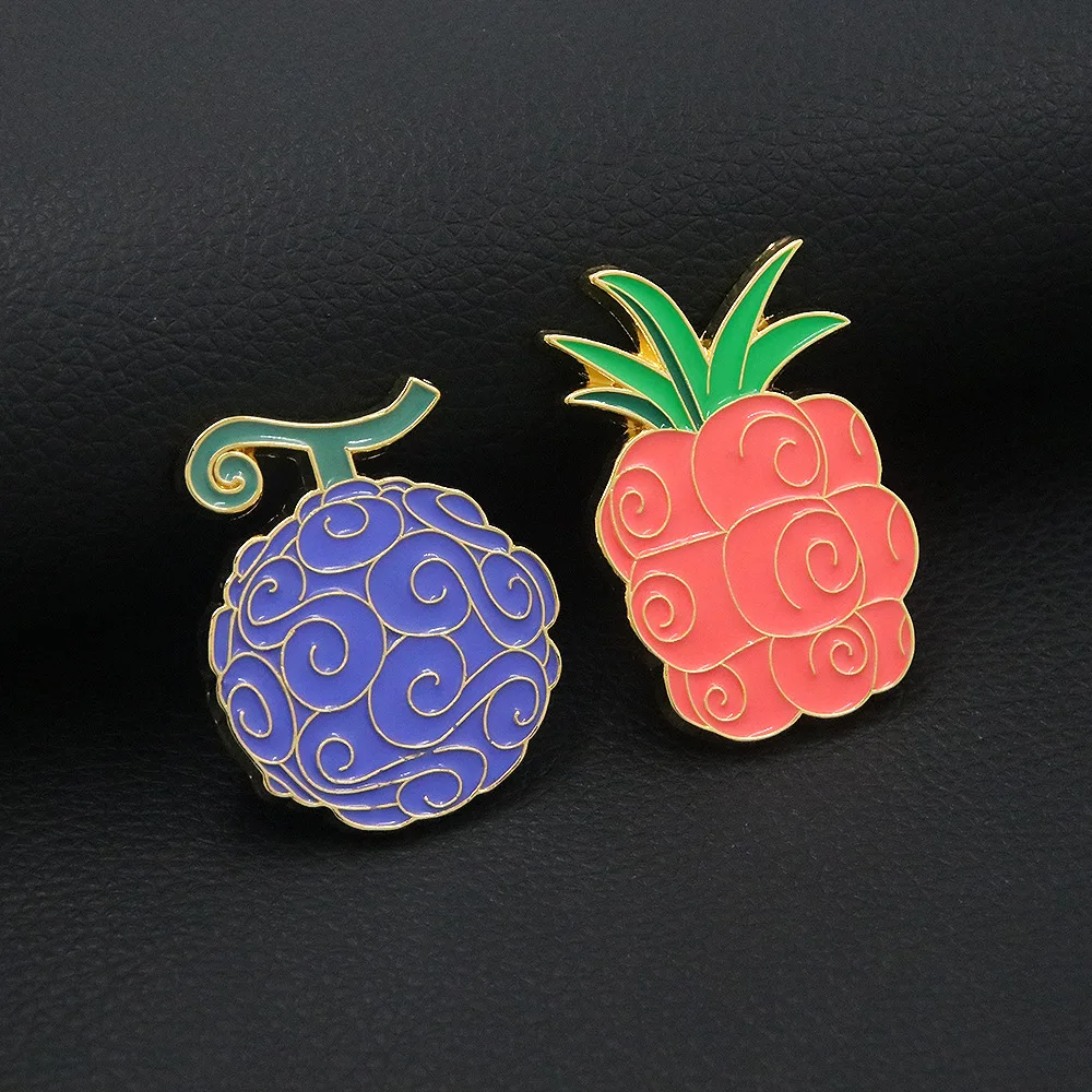 Cute One Piece Marshall D Teach Edward Newgate Charlotte Katakuri Donquixote Doflamingo Smoker Devil Fruit Pins Action Figures