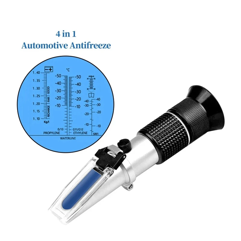 Honey Refractometer  With ATC Refractometer For Honey Moisture Multifunctional Handheld Antifreeze Freezing Point Meter