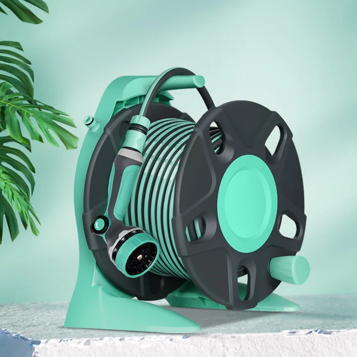 Adjustable Durable Plastic PP Retractable Rewindable Water Garden Hose Reel