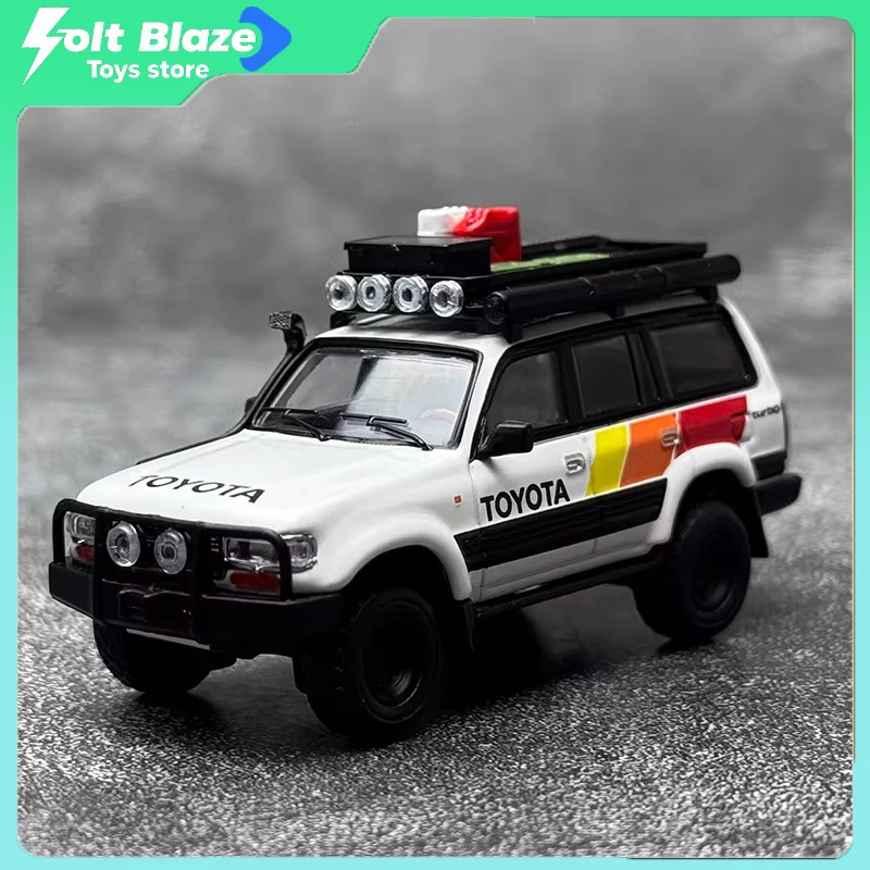 

GCD 1/64 Toyota Land Cruiser LC80 модифицированная версия TRD Livery литая под давлением модель автомобиля из сплава, коллекция автомобилей, игрушки для мальчиков, подарок