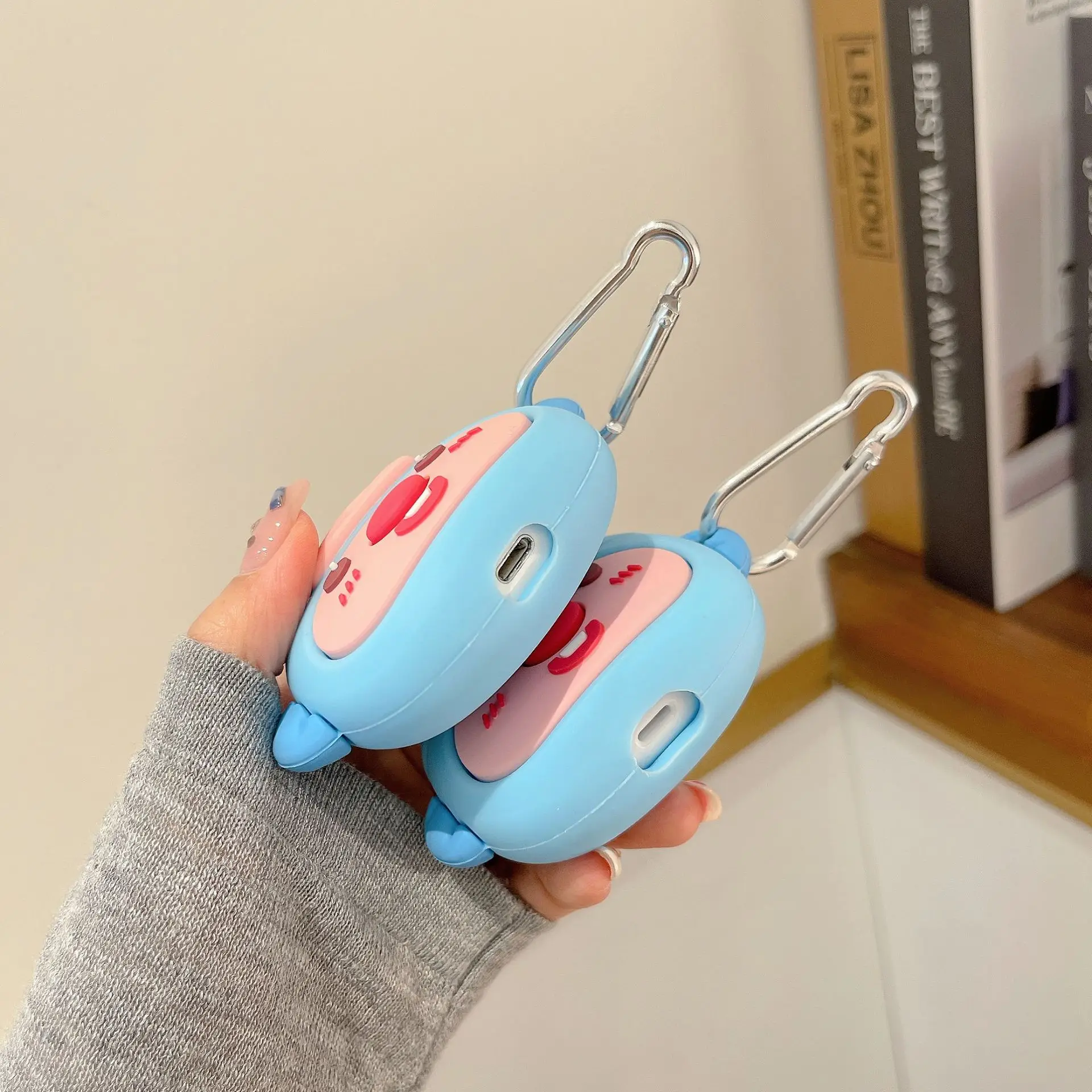 Cartoon Clown Fish Bead Case para Airpods, Capa Protetora do Fone de Ouvido Caixa de Carregamento, Capa para Airpods Pro 1, 2, 3
