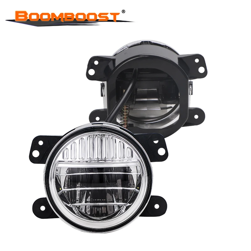 

LED 9-12V White Lights Car Front Bumper Fog Lamp Waterproof Car Fog Lights 2PCS 4-inch