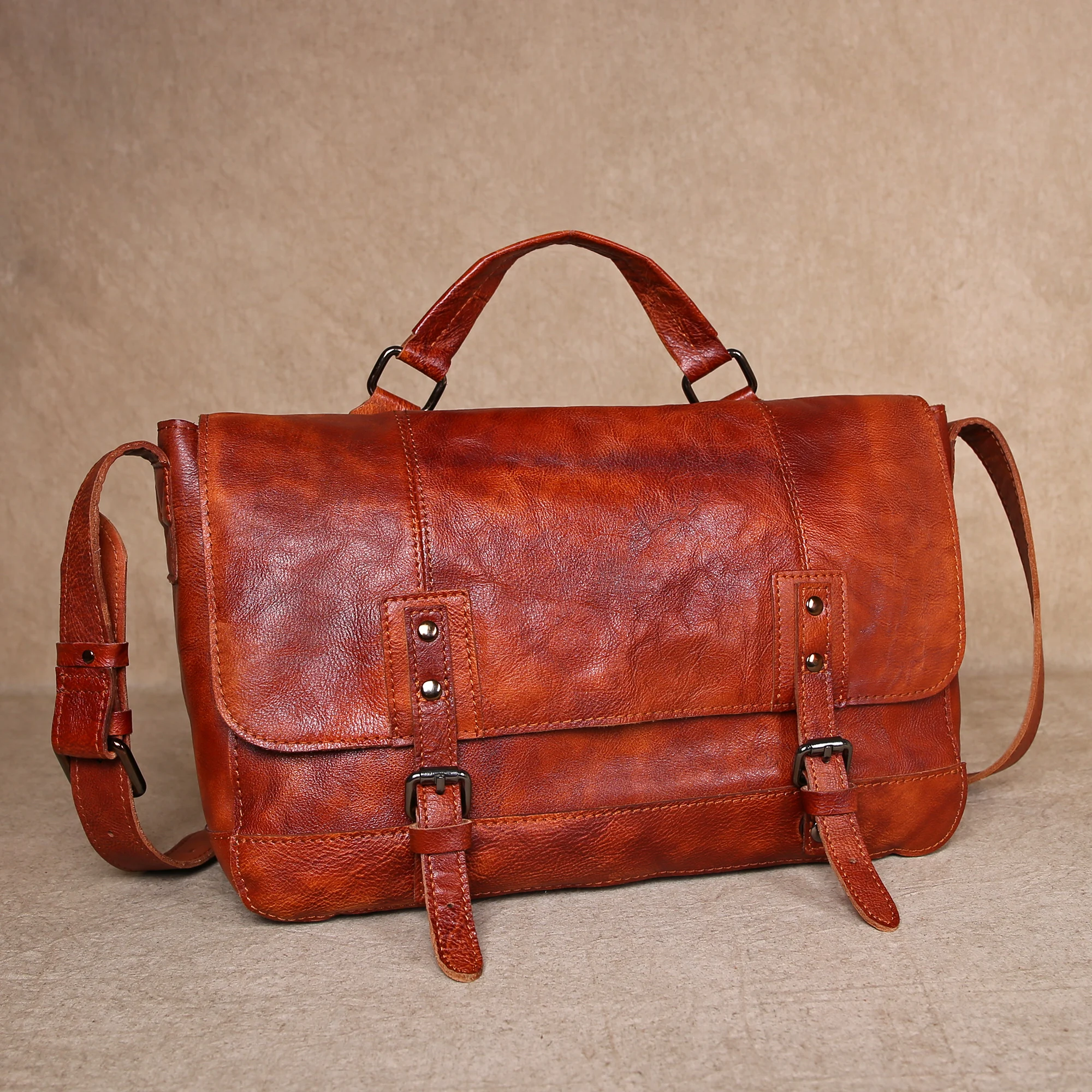 

Высококачественная сумка с ручной росписью в Европе и США, портфель, сумка через плечо, сумка через плечо из воловьей кожи, компьютерная сумка