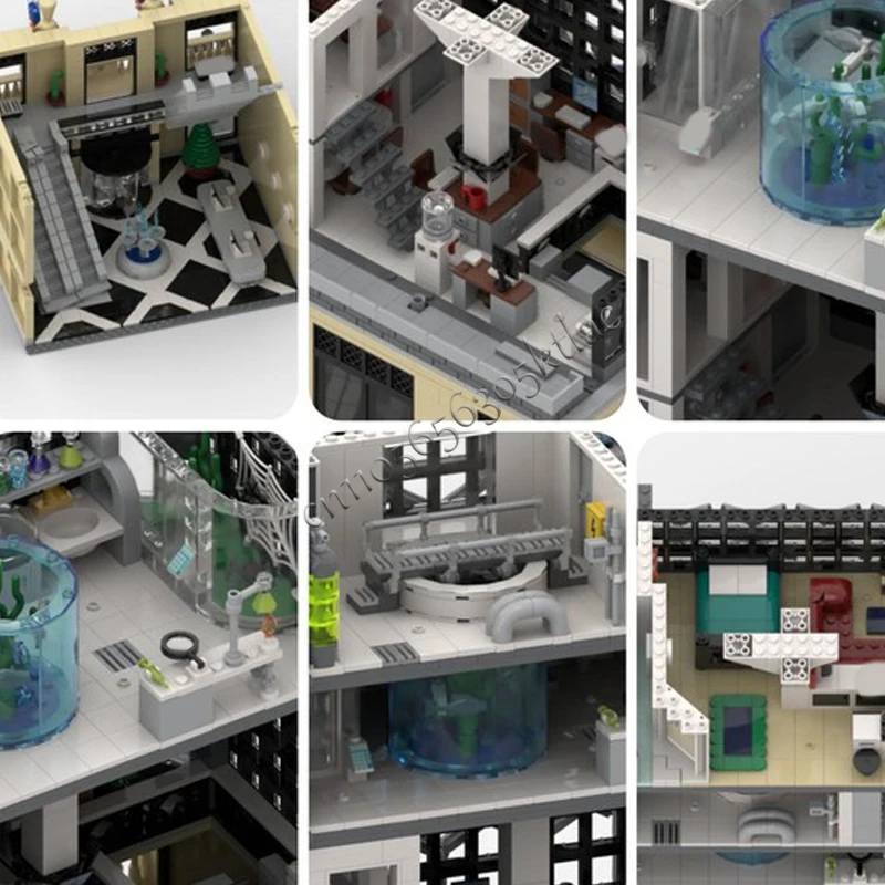 5595 Parts MOC City Street Views Construction Modular Town Building Block Diy Educational Assembly Children Toys Christmas Gift