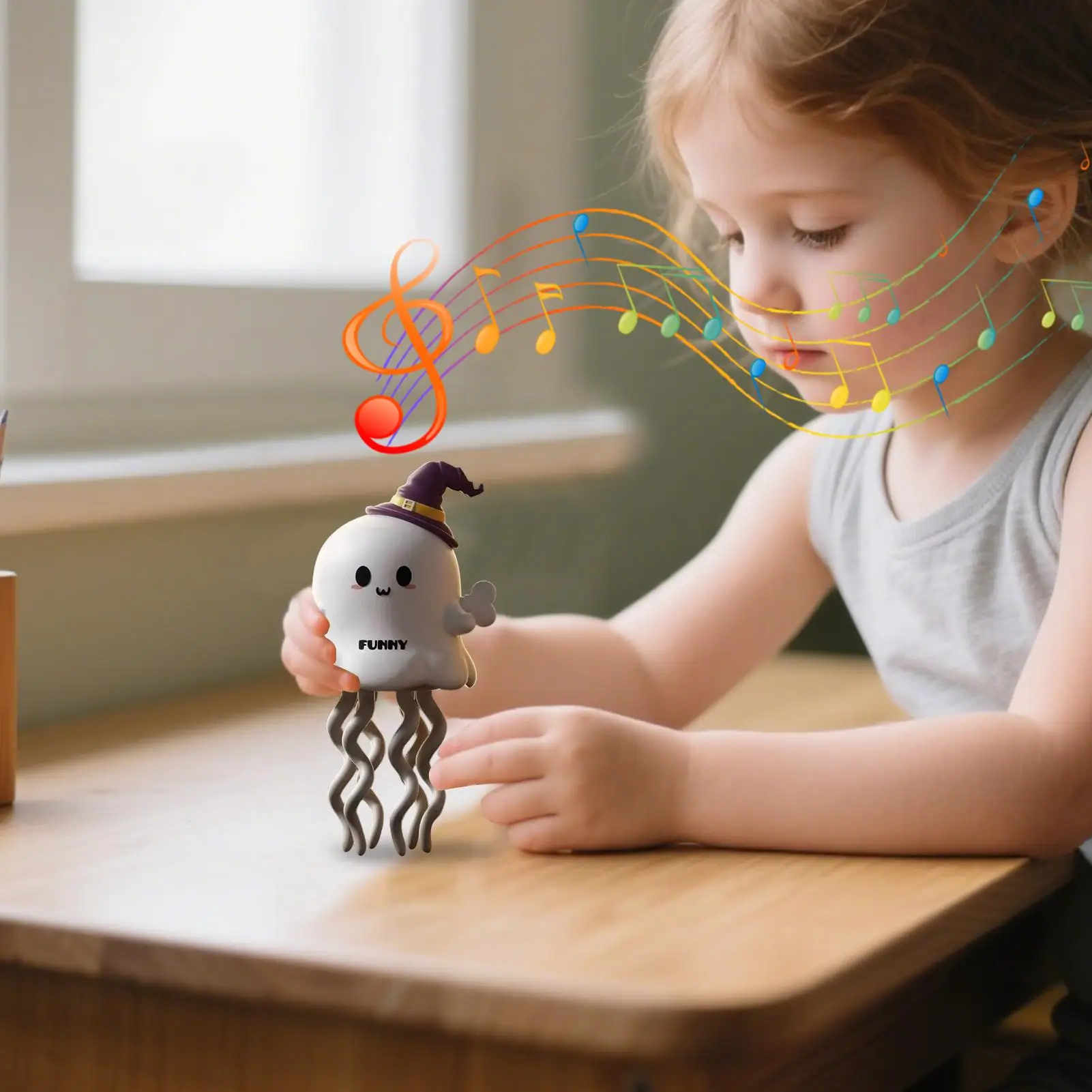 Dancing Octopus Baby Toy Obstacle Avoidance Electric Crawling Octopus Interactive Crawling Robot With Music For Toddler Birthday