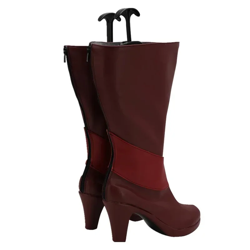 Alastor-Botas Largas para Cosplay, zapatos de disfraz de Hotel de dibujos animados, calzado para adultos, mujeres y hombres, accesorios de disfraz de juego de rol, accesorios de Halloween