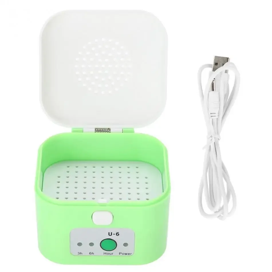 

New Electric Hearing Aid Dryer Box Dehumidifier for Hearing Aids Headphone Electronic Jewelry Mini Hearing Aid Storage Case