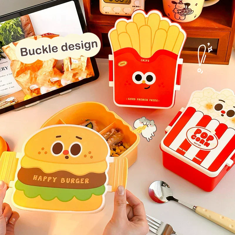 Lunch Box Bento Box Salad And Fruit Box With Separation And Preservation Office Worker Lunch Box With Tablewares Student