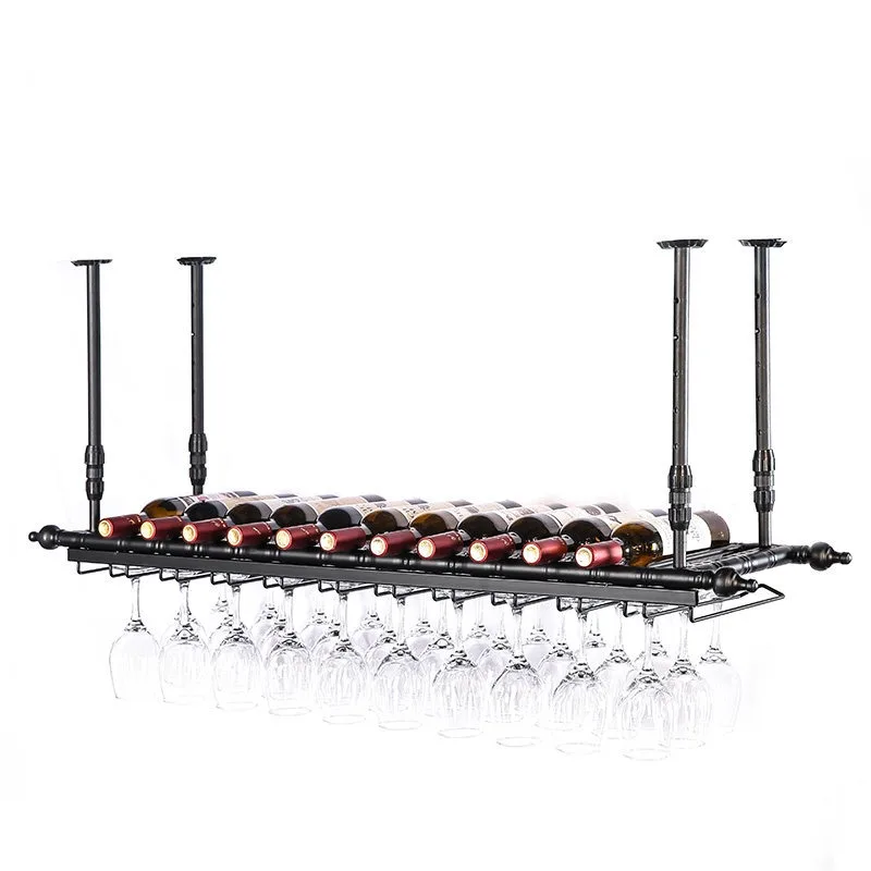 

Red wine rack Red wine glass hanging upside down Household bar creative goblet rack hanging European wine bottle rack ornam