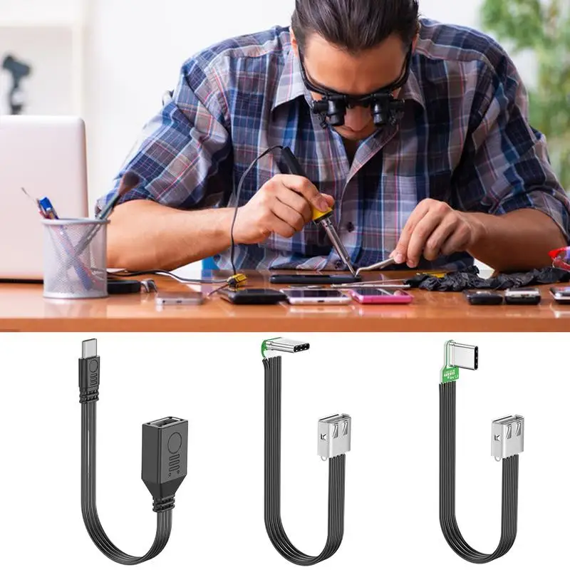 ل Otg كابل يو اس بي نوع C الحبل 12 بوصة USB 2.0 شاحن الحبل شحن سريع 480Mbps سرعة للهواتف المحمولة أقراص السيارات