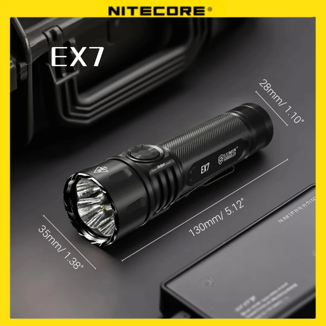 最終値下げ Nitecore EX7 高性能 懐中電灯 6000ルーメン Nitecore EX7 ハイキング懐中電灯 USB-C 6000ルーメン 充電式LED EDC