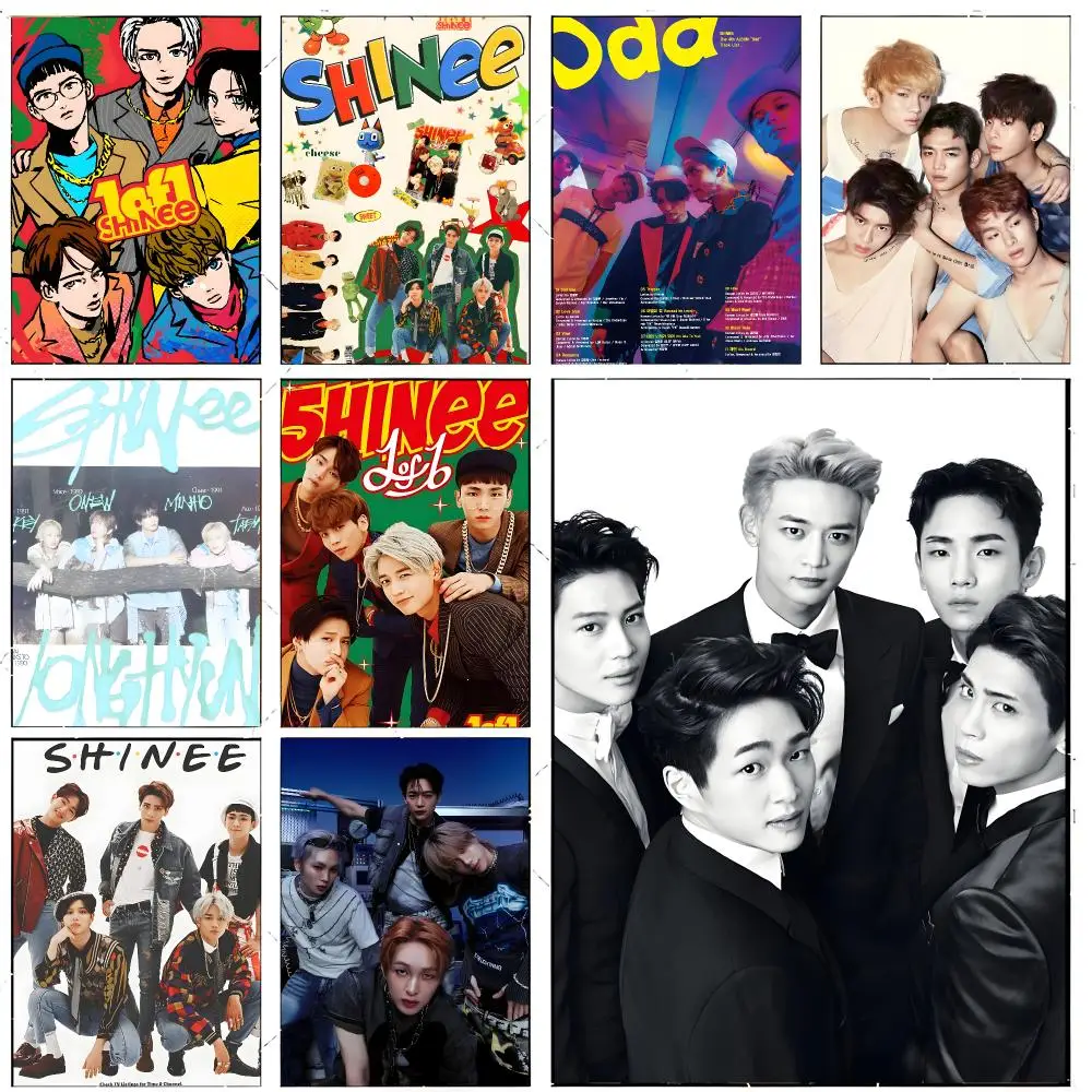 band kpop S-SHINee Poster Premium Decor Art & Gift for Household Lounge Home Ornaments