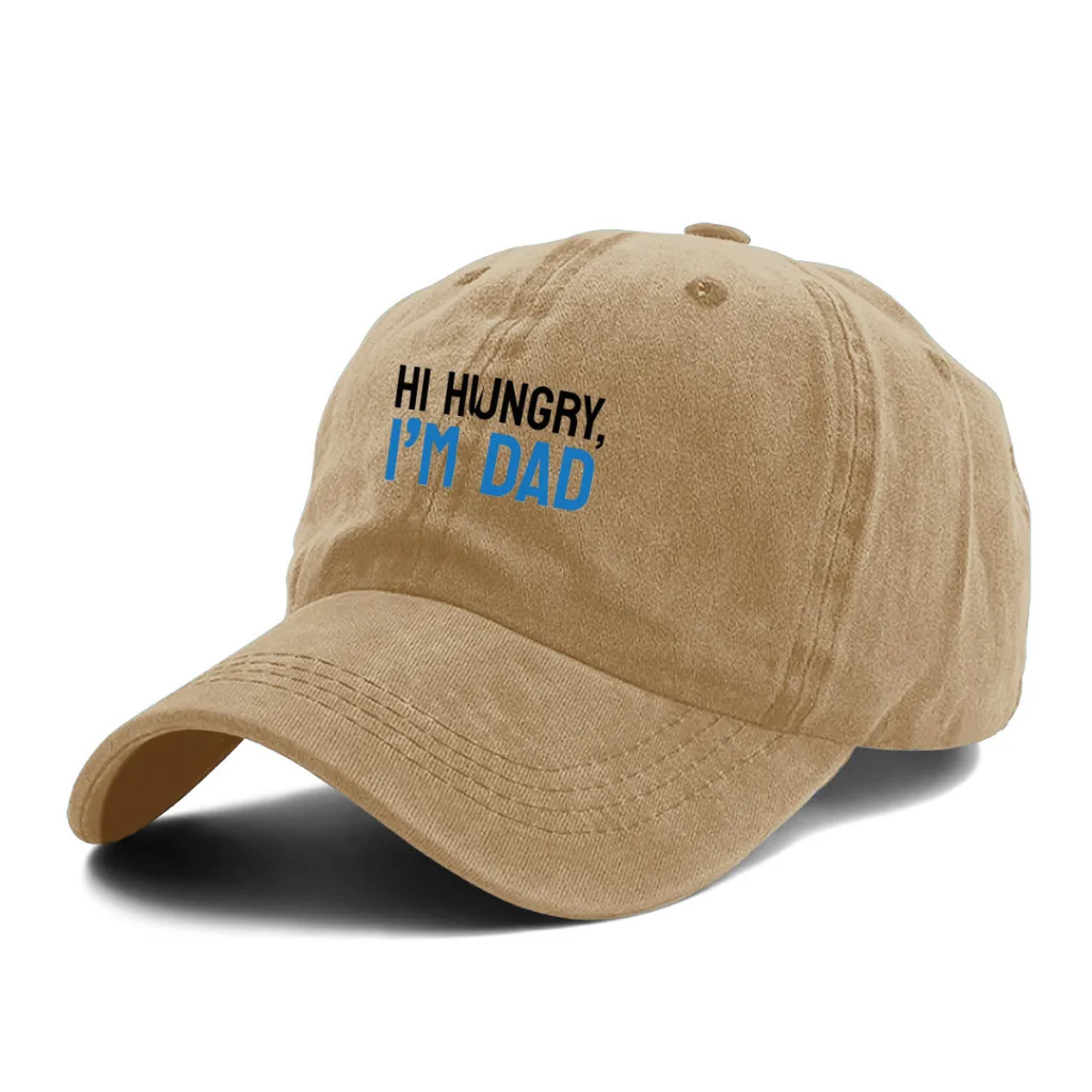 

Hi Hungry, I'm Dad Fashion Baseball Cap Outdoor Caps Sunscreen Hat Hip Hop Tide Snapback Hats Adjustable Cowboy