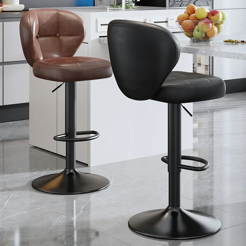 

Square Home Cashier Bar Stool Counter Stool Gold Leg Bar Stool Ultralight Contemporary chaise de restaurant Bar Counter Set