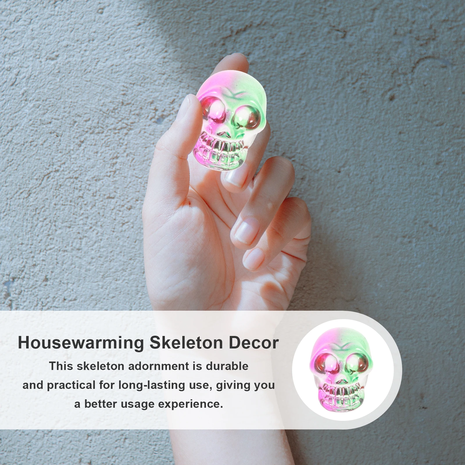 

9Pcs Head Crystal Shape Desktop Decorative Ornament Office Housewarming Decoration Desk Office Decor