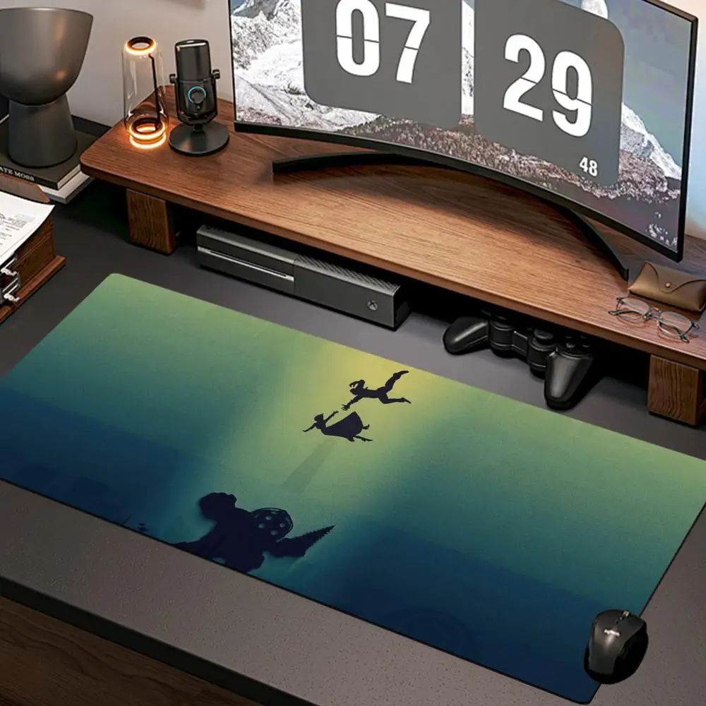 New B_bioshock Mouse Pad  Home Computer Rubber Mousepad Gaming XL Playmat Carpet Computer Keyboard Mat Gaming Accessories