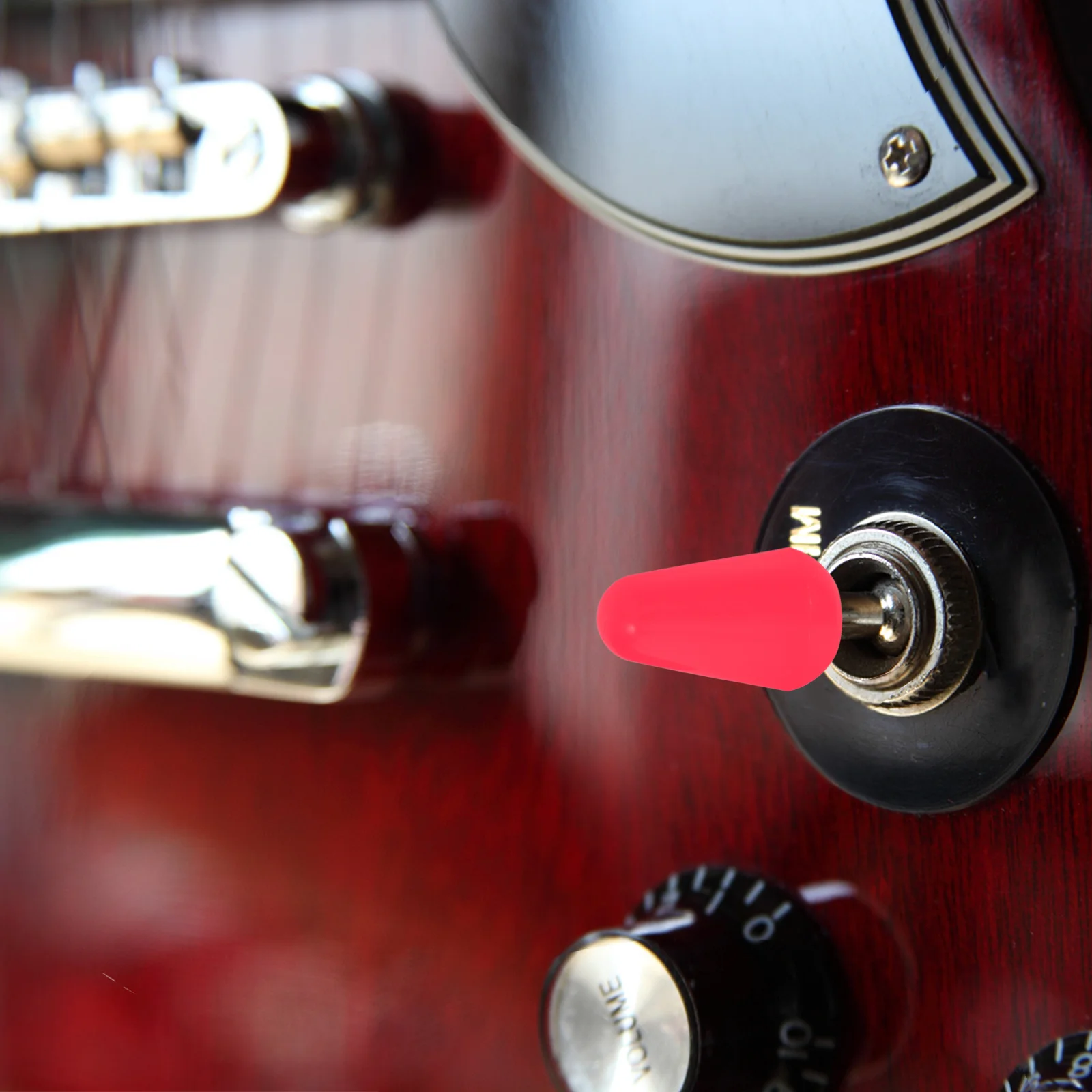 

2Pcs Electric Guitar Toggle Tip Caps Lightweight Durable Replacement Knobs for Guitar Accessories Practical Use