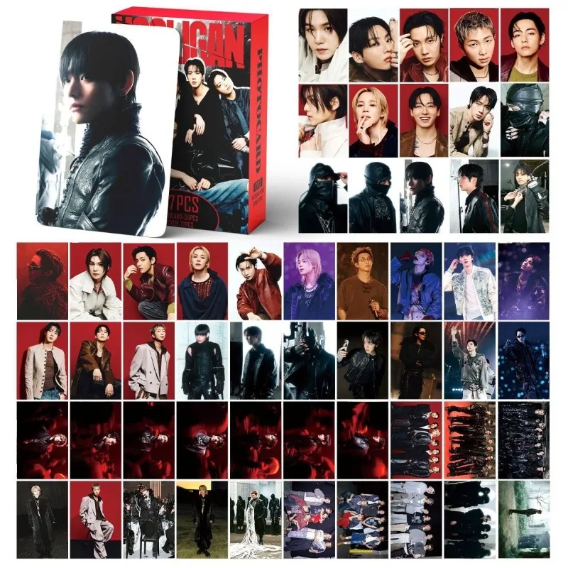

BT21 127 K-pop Popular Boy Group HOOLIGAN Mini Card Stickers Album Card Stickers Fan Collection Cards LOMO Cards Support Gifts