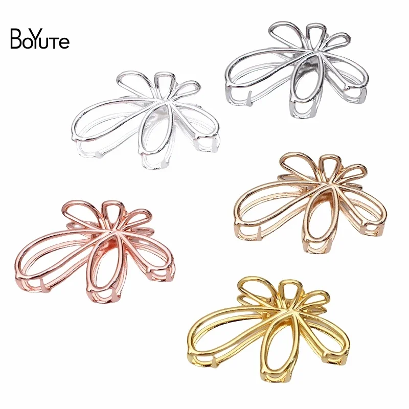 BoYuTe (10 Pieces/Lot) 6-6.5-7cm Length Alloy Hair Claws Metal Big Shark Clips Women Fashion Hair Jewelry Accessories