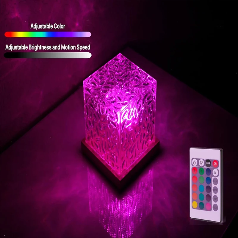 Galaxy Projector Night Light for Bedroom, 16 Color Northern Lights, Nightlight with Remote Control, Cube Ocean Wave LED