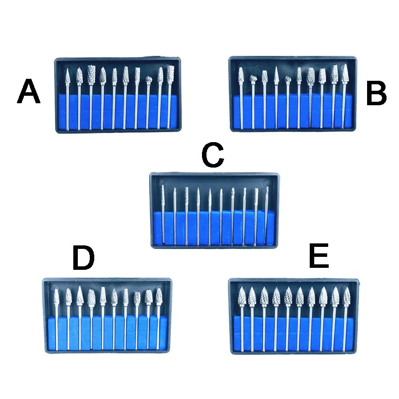 

Dental Lab Materials Dental Carbide Burs Tungsten Steel Dental Lab Burrs Tooth Drill 10pcs