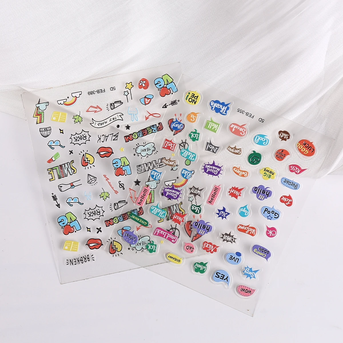 3pc 5D Realistische Dark Serie Dämon Blutige Schädel Auge Web Kreuz Kleber Nail art Aufkleber Aufkleber Maniküre Charms