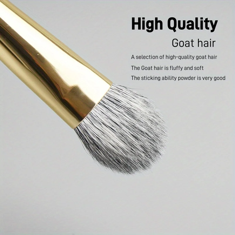 Natuurlijk haar Blush Brush Gezichtsdetail Schaduw Make-upborstels Geitenharen Blusher Bronzer Pro Essential Cosmetic Tools